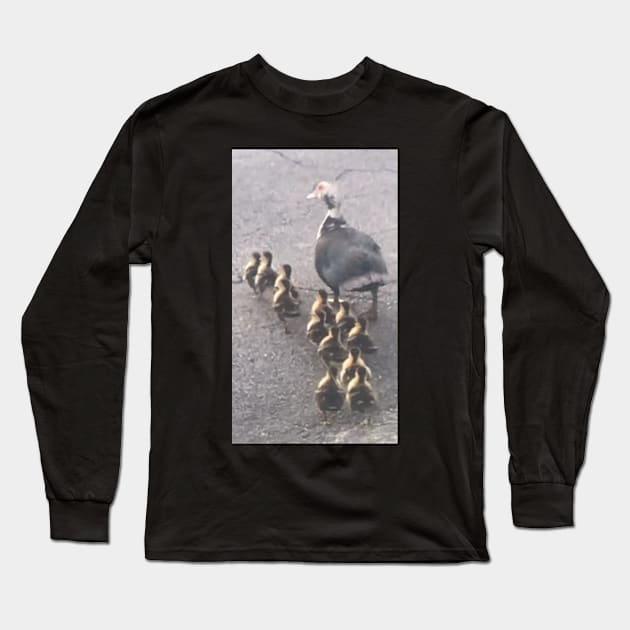 Duck mom Long Sleeve T-Shirt by VIVJODI